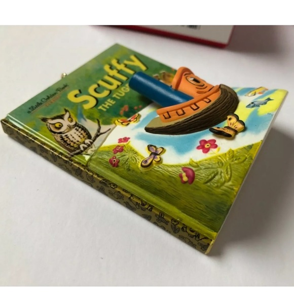 Hallmark Christmas Tree Ornament SCUFFY Tugboat Golden Books Retro Design - Picture 9 of 10